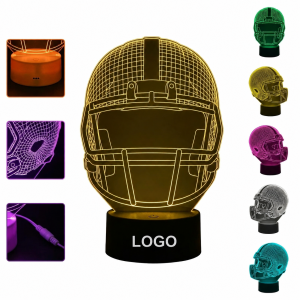 Personalized Laser-Etched Acrylic Lamp with Multi-Color LED Base