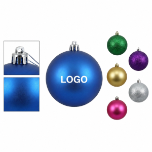 Large Shatterproof Metallic Holiday Ornament Ball